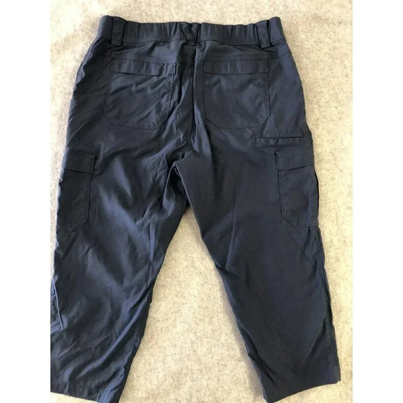 Duluth Trading Co Womens capri 14 Blue Cargo Hiking Active - Picture 2 of 15